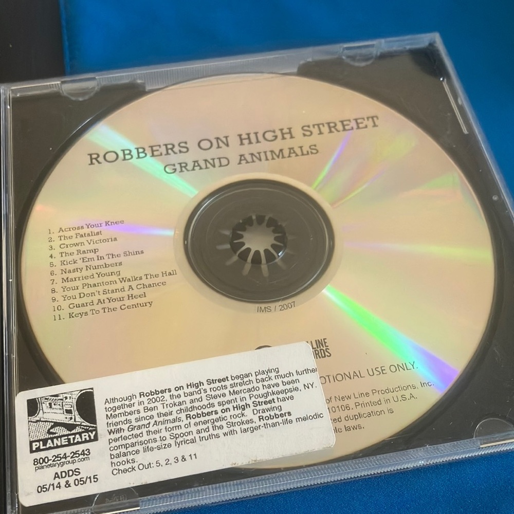 Robbers on High Street 'Grand Animals' CD advance